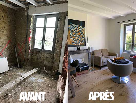 Rénovation salon/séjour à Dinard, Pleurtuit et Saint-Malo